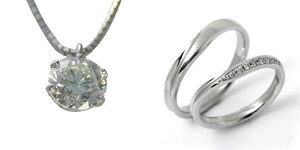 ダイヤモンド ネックレス 婚約 結婚指輪 3セット 安い プラチナ 0.2カラット 鑑定書付 0.211ct Dカラー VS2クラス 3EXカット H&C CGL