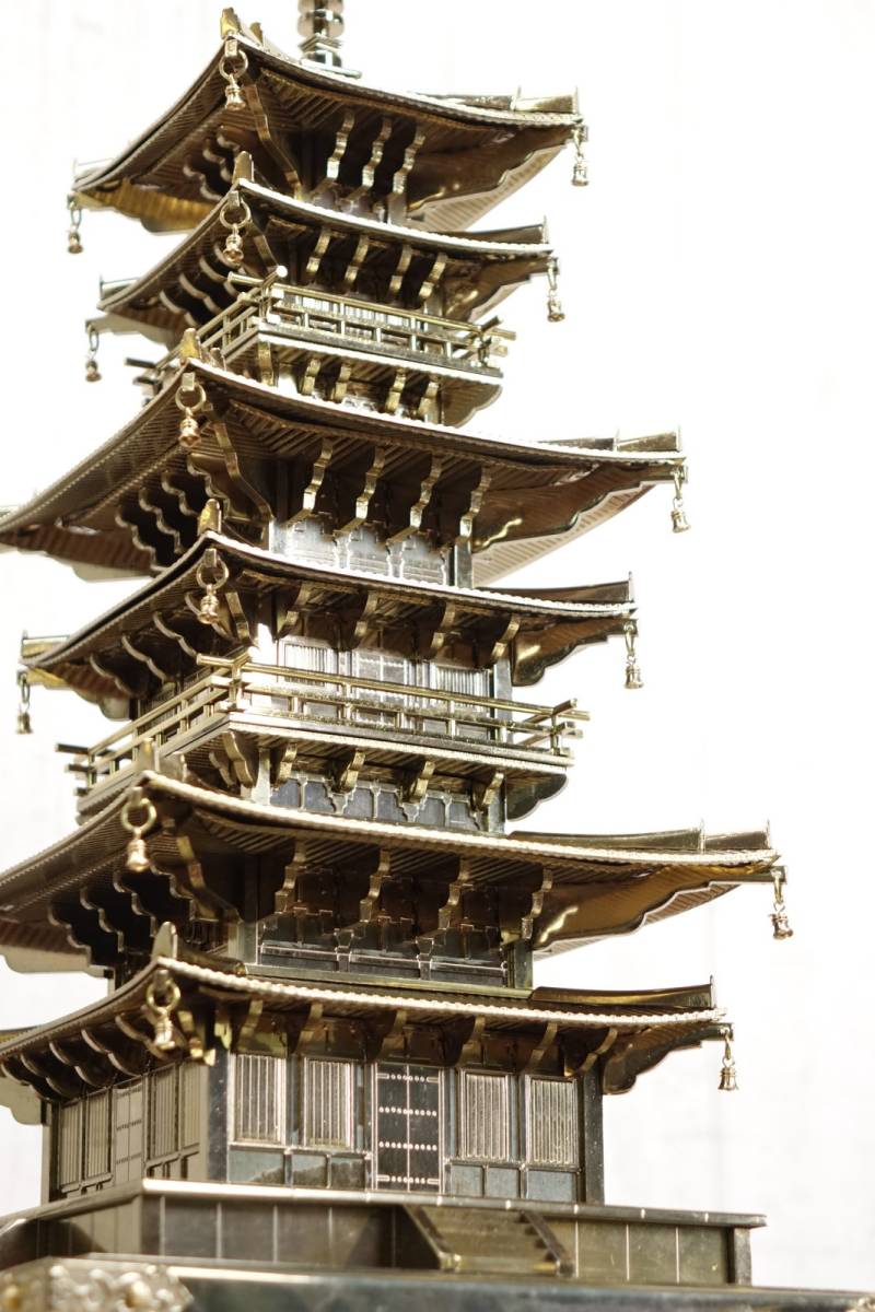 ヤフオク! -「五重の塔」(銅製) (金属工芸)の落札相場・落札価格