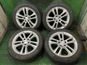 Eクラス　コンチネンタル　バイキングコンタクト6　245/45R17　アルミホイール付きセット　4本　5H/8J　ET48/112　スタッドレスタイヤ