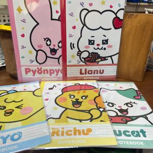 nizoo ノート 5冊 RIYO Richu Lucat pyonpyon LIANU 値下げ中