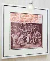 ヒューイ・ピアノ・スミス /UK・LPジャケ・ポスター 額装/Huey Piano Smith & His Clowns/飾る音楽/ガンボアート/ブリューゲル/Bruegel_画像2