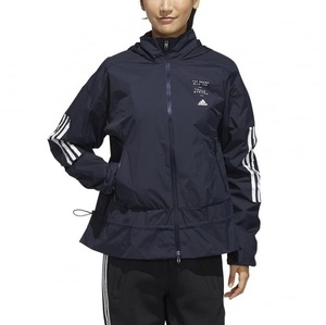  Adidas OT lady's ID window jacket regular price 9339 jpy navy water-repellent . manner u-bn jacket LL XL