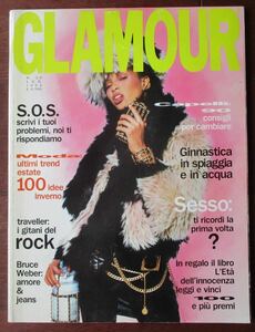 GLAMOUR イタリア 1994年 Bruce Weber 18P ブランディ・キノネ ベリ・スマイザー Walter Chin ブルース・ウェーバー Chanel Italia 難有り