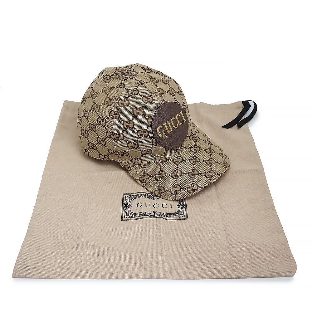 新品・未使用品)グッチ GUCCI GGキャンバス ベースボール キャップ