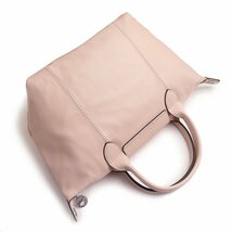 （未使用　展示品）ロンシャン Longchamp ル プリアージュ キュイール ロゴ 2WAY ハンドバッグ トートバッグ レザー ピンク 1512755_画像6