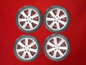 スタッドレス マークXジオ純正7本スポーク+ダンロップウィンターMAXX01 WM01 225/45R18 9/8.5分山★stwt18