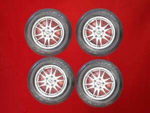 スタッドレス 6Wスポークタイプ1P+ブリヂストンブリザックVRX2 195/65R15 8分山★ルミオンオーリスセレナなどに！stwt15