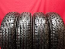 中古タイヤ 195/80R15 96S 4本セット ブリヂストン デューラー H/T684II BRIDGESTONE DUELER H/T684II 9.5分山 フォード フリーダ キャラ・_画像1