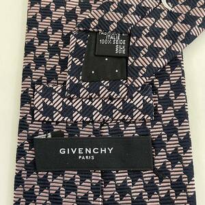 ジバンシィ (GIVENCHY)ジバンシー ネイビー柄ネクタイ