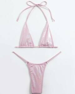 b radio-controller Lien bikini satin pink S cleaning settled 