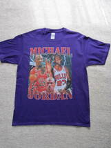 【未使用品】 NBA JORDAN #23 マイケル・ジョーダン BULLS シカゴ・ブルズ Tシャツ パープル　S　M_画像4