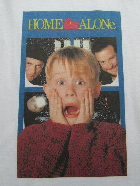 【新品】 ホームアローン Tシャツ　Home Alone　マコーレー・カルキン　90's　映画　ムービー　ハリウッド　白　ホワイト　L