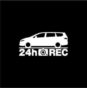 【ドラレコ】ホンダ オデッセイ【RB3系】後期型 24時間 録画中 ステッカー