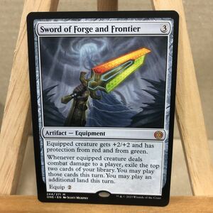 MTG 《鉱炉と前線の剣/Sword of Forge and Frontier》(244)[ONE] 英語版 ファイレクシア：完全なる統一 マジックザギャザリング 神話レア