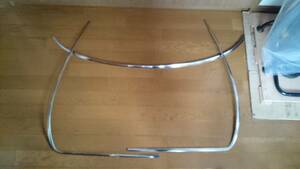 S30 previous term 240Z Z432 etc.. new goods dead stock front glass plating lmolding! under grip only less. set 