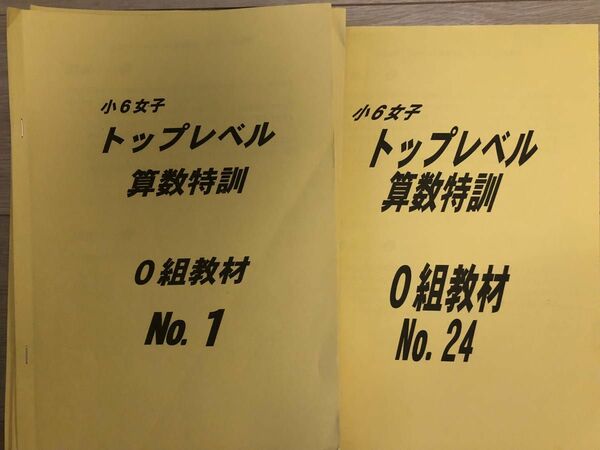 浜学園　小6女子トップレベル特訓　0組教材　17種類　2022年度最新版