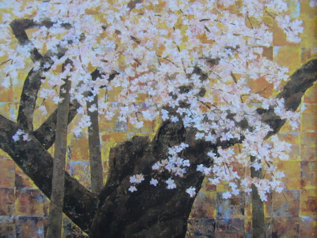 Hifumi Fukushima, [Cherry blossoms at the carriage return], rare art book paintings, Brand new high quality frame with frame, Good condition, free shipping, painting landscape painting, painting, oil painting, Nature, Landscape painting