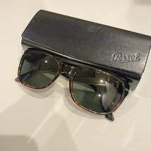 Persol ペルソール ベッコウ調 ウェリントン サングラス_画像1