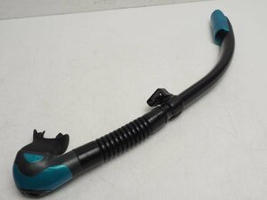 USED TUSA ツサ ハイパードライエボリューション3 スノーケル ブラックシリコン ランクAA スキューバダイビング用品[1F-52263]