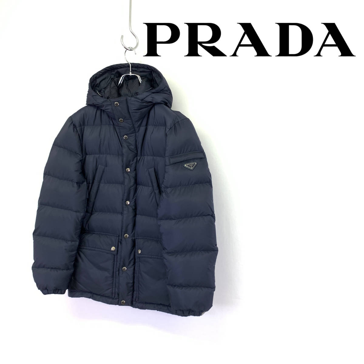 PRADA ダウンジャケット ブラック 46 ダウンジャケット 新品・在庫品