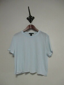 FOREVER21 水色ショート丈カットソー（USED）31423