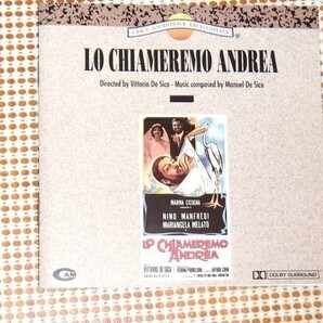 レア廃盤 CAM 盤 Manuel De Sica マヌエル デ シーカ Lo Chiameremo Andrea ヴィットリオ デ シーカ 監督 伊映画 サントラ Vittorio