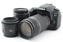 キヤノン Canon EOS 90D デジタル一眼レフ/EF50mm F1.8 II 、/28-80㎜/EF 75-300㎜標準&望遠&単焦点トリプルレンズセット☆868_画像2