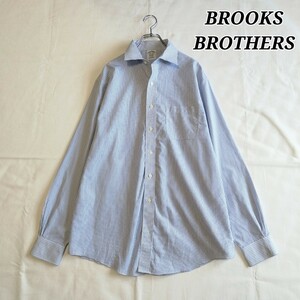 ブルックスブラザーズ ブロードシャツ チェック柄 ノンアイロン メンズ サイズ16 1/2 長袖シャツ BROOKS BROTHERS コットン b69