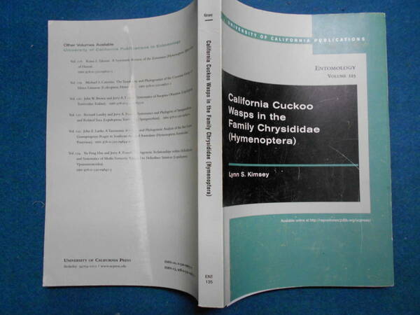 即決　昆虫学、Incect　2006年『カリフォルニアの乗取りバチ California Cuckoo Wasps 』 ハチ目、膜翅目、分布、分類、形態