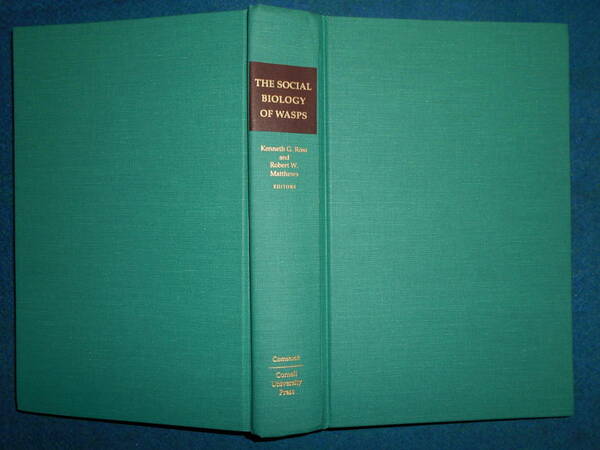即決　昆虫学、Incect　1991年HC『ハチの社会生態学　The Social Biology of Wasps』ハチ目、膜翅目、生態、スズメバチ、アシナガバチ