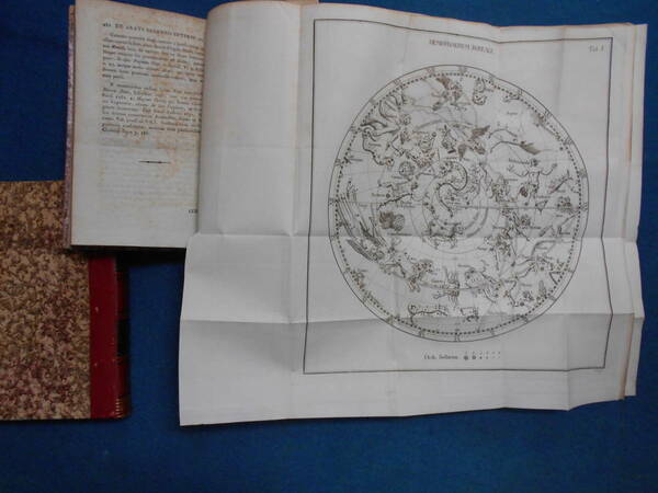 即決1793年『アラートス　フェイノメナ』天文暦学書、アンティーク、星図、星座早見盤、古代星座、銅版画Astronomy, Star map, Planisphere