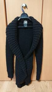 & by P&D black knitted coat 