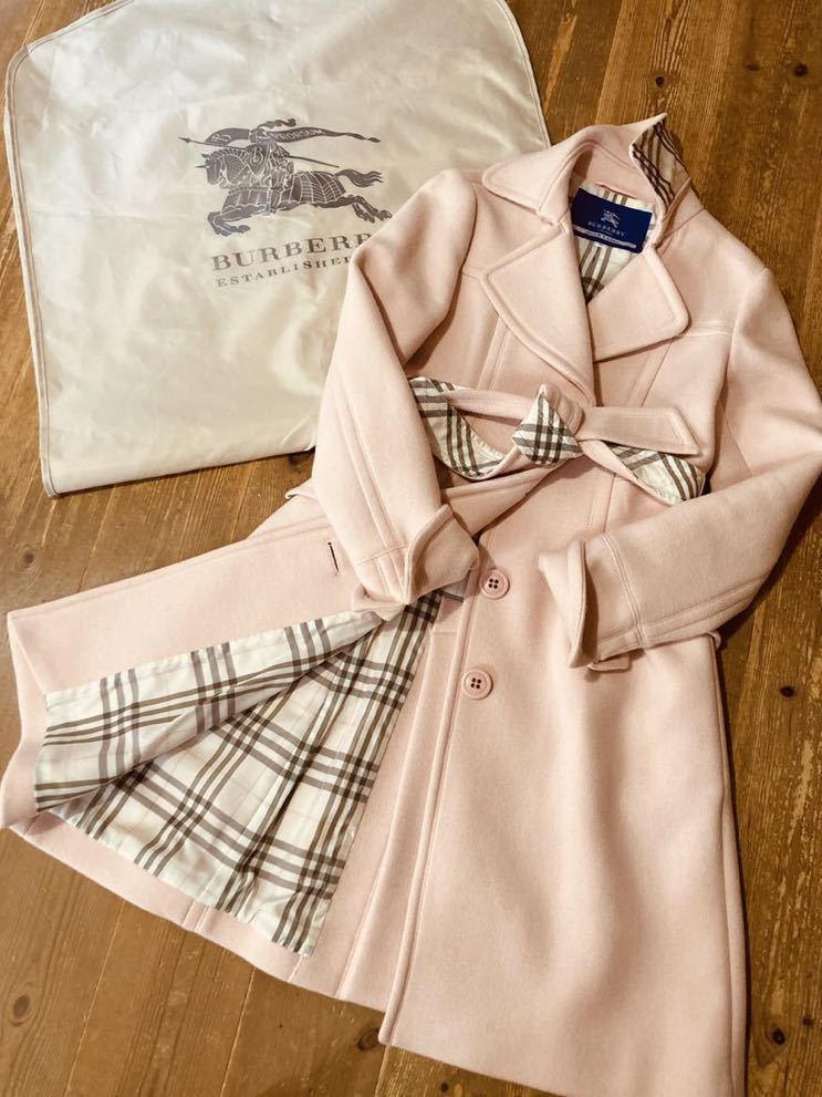 Burberry ウールPコート 裏面ノバチェック柄-