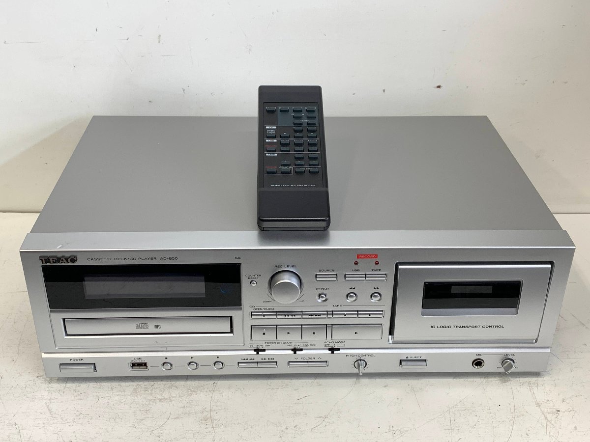 TEAC(ティアック) AD-850-SE S カセットデッキ CDプレーヤー USBメモリ