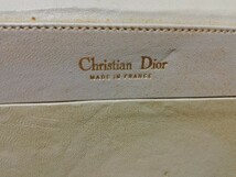Christian Dior クリスチャンディオール ショルダーバッグ レザー ロゴ金具 ダークネイビー バッグ_画像10