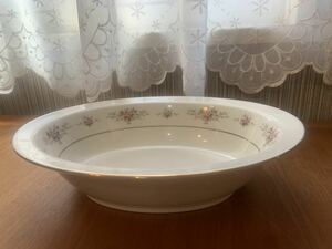 Noritake ノリタケ Nittoroyal Lvory 楕円深皿 プレート 約19.5cm