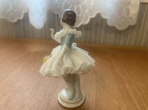 【美品】DRESDEN MINIS BALLERINAS アイリッシュドレスデン ミニバレリーナ フィギュリン 陶器人形 置物 レースドール _画像4