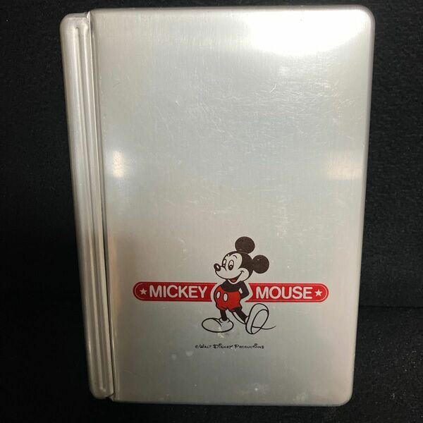昭和レトロ　ディズニーミッキーマウスマウス　アルミ弁当箱ブック型
