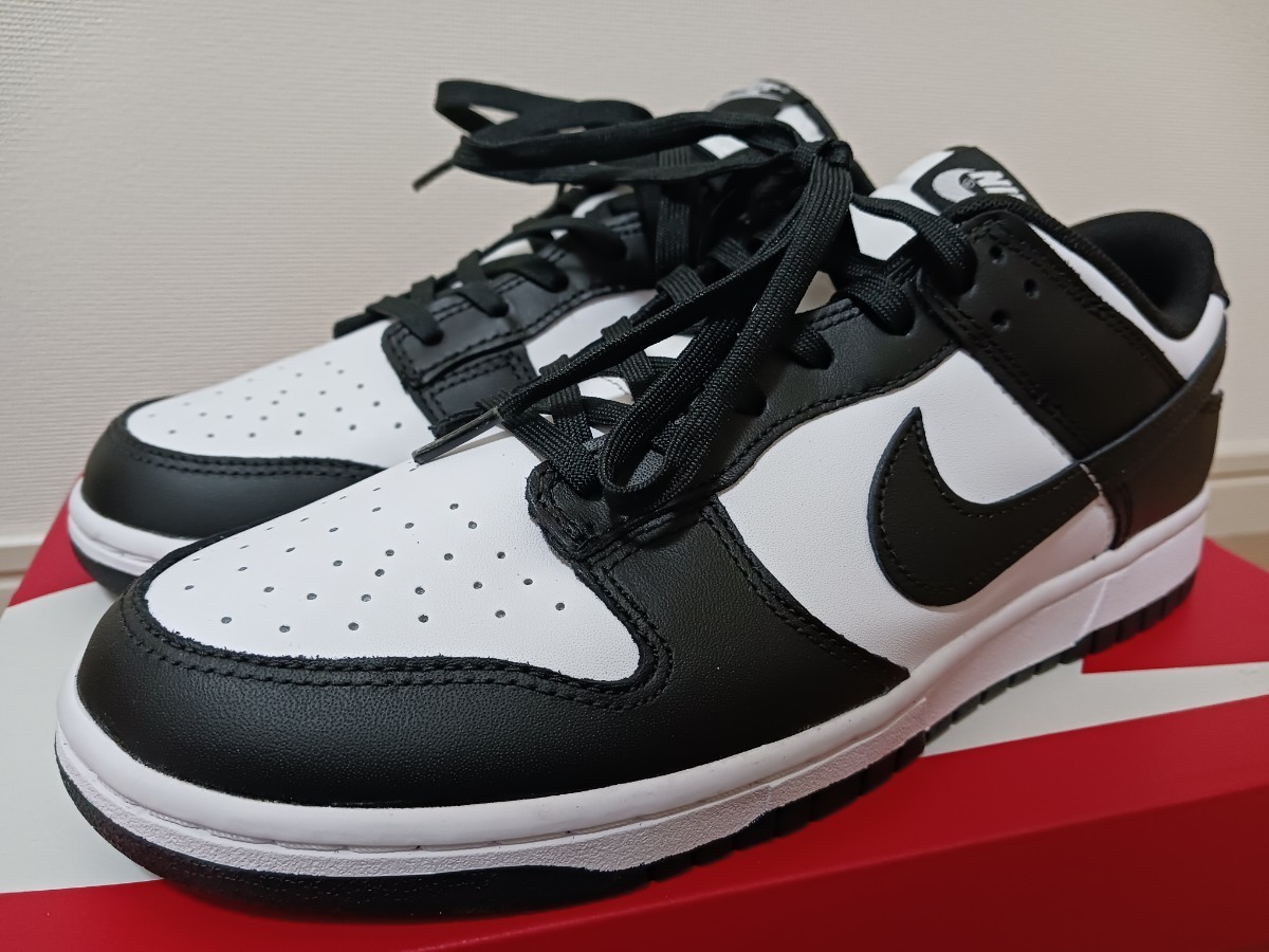 試着のみ未使用！NIKE DUNK LOW RETRO WHITE×BLACK US10 28cm DD1391