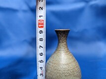 箱あり 飛騨小糸焼 長倉靖邦 一輪挿し 高さ約9.5cm 花瓶 花器 フラワーベース 置物 インテリア_画像6