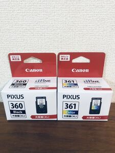 送料無料◆Canon 純正インクカートリッジ BC-360XL+BC-361XLセット 大容量 新品