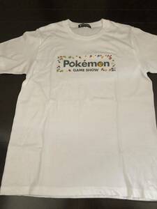 レア ポケモン ゲームショー GAME SHOW 2013 会場限定 半袖 Tシャツ Mサイズ ピカチュウ 白