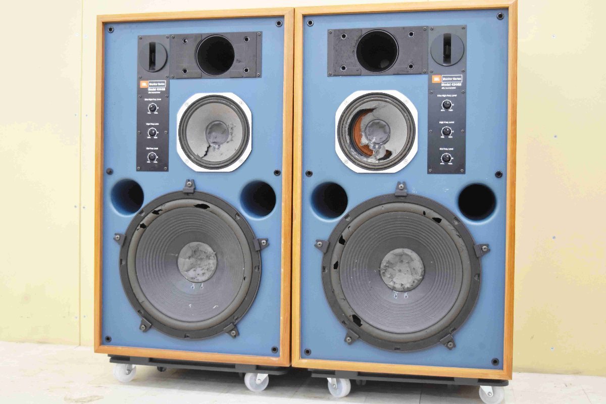 新色追加 JBL 4331A グリルエンブレム ロゴプレート中古2枚 新品金具4