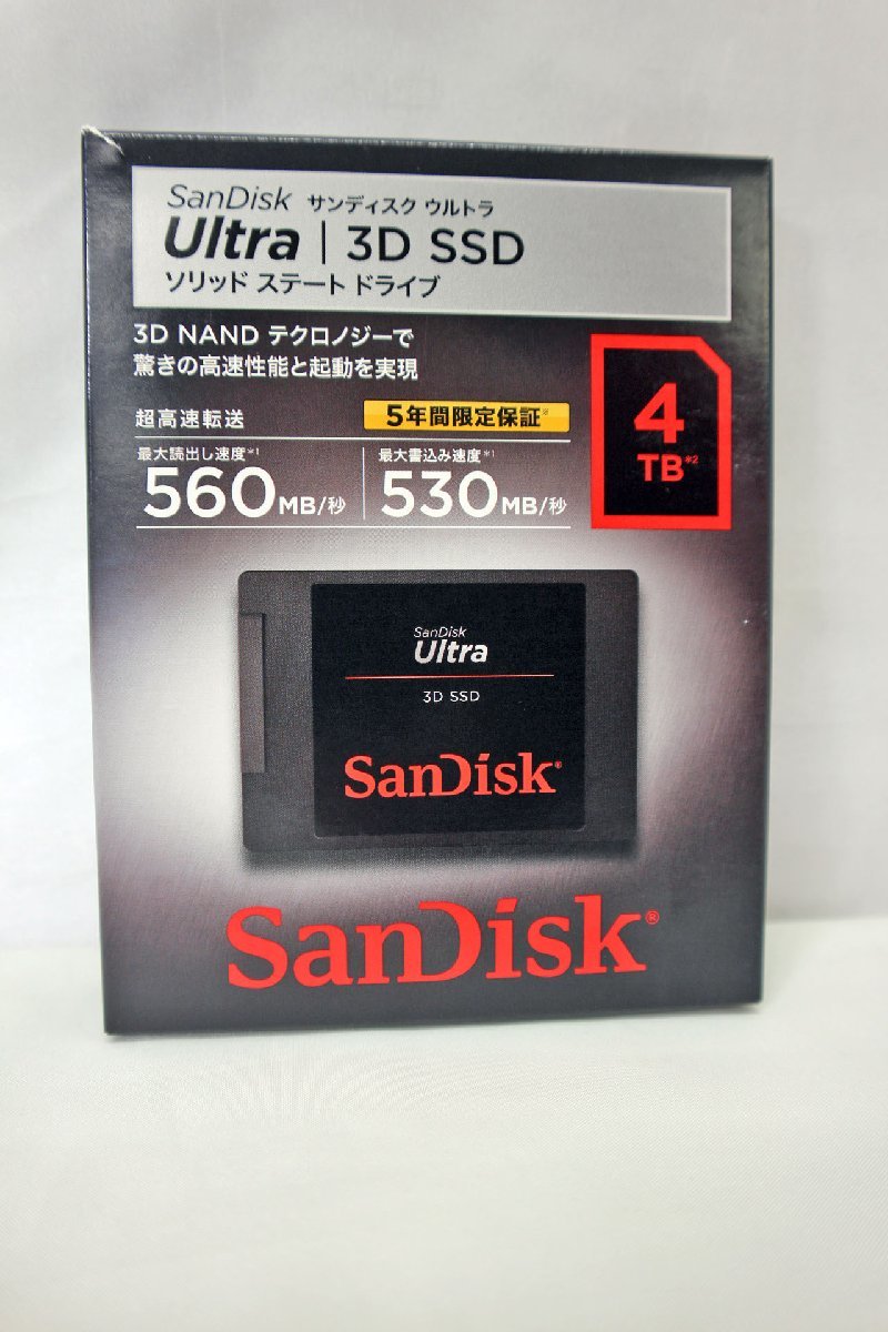 SanDisk】『Ultra3D SSD 4TBメーカー保証有』日本国内向け品-