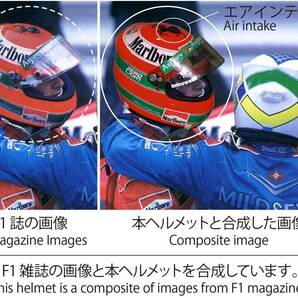 実使用/コード&プラグ、ドリンクチューブ付/サイン入り/1998年/エディー アーバイン/Eddie Irvine/BIEFFE/ヘルメット/フェラーリ/Ferrariの画像6