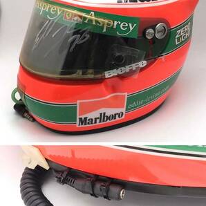 実使用/コード&プラグ、ドリンクチューブ付/サイン入り/1998年/エディー アーバイン/Eddie Irvine/BIEFFE/ヘルメット/フェラーリ/Ferrariの画像2