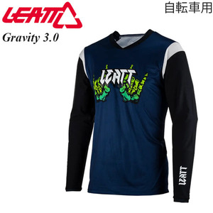 LEATT リアット ジャージ 長袖 マウンテンバイク/自転車用 MTB Gravity 3.0 ゾンビ/L 速乾性抜群 敏感肌