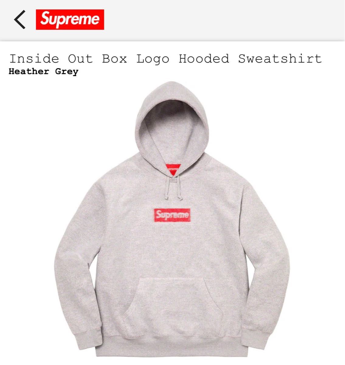 Supreme Inside Out Box Logo Hooded｜Yahoo!フリマ（旧PayPayフリマ）