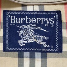 オールド【Burberrys】 バーバリーズ ステンカラー スプリング コート ジャケット ベージュ ノバチェック ビジネス メンズ 90-165/22jt_画像8