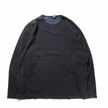 00's ギャップ GAP ヘビーウェイトコットン サーマル Tシャツ 長袖 (XL) 黒 無地 ロンT ロングスリーブ 00年代 旧タグ オールド Y2K 2002年_画像2